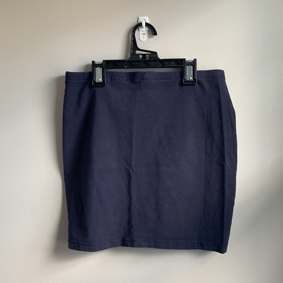 ✨H&M NAVY BLUE MINI SKIRT SIZE 6 - Picture 3 of 3
